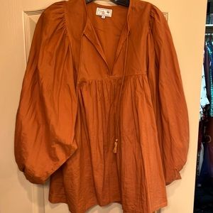Mille Charlie top in burnt orange. Size M.